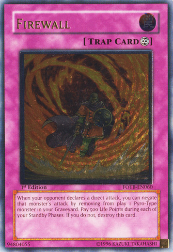 Firewall [FOTB-EN060] Ultimate Rare | The CG Realm