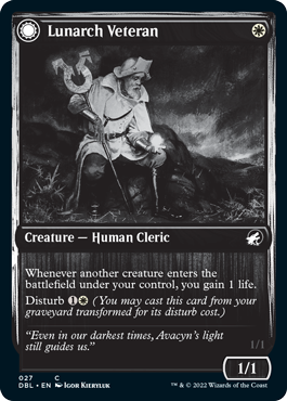 Lunarch Veteran (DBL-027) - Innistrad: Double Feature: (Double Faced Transform)