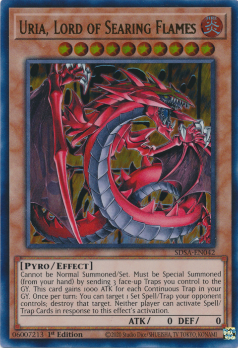 Uria, Lord of Searing Flames [SDSA-EN042] Ultra Rare | The CG Realm