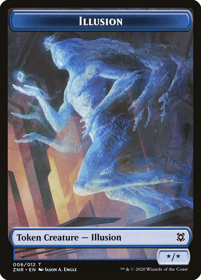 Copy // Illusion Double-Sided Token [Zendikar Rising Tokens] | The CG Realm