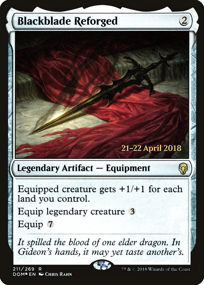 Blackblade Reforged [Dominaria Prerelease Promos] | The CG Realm