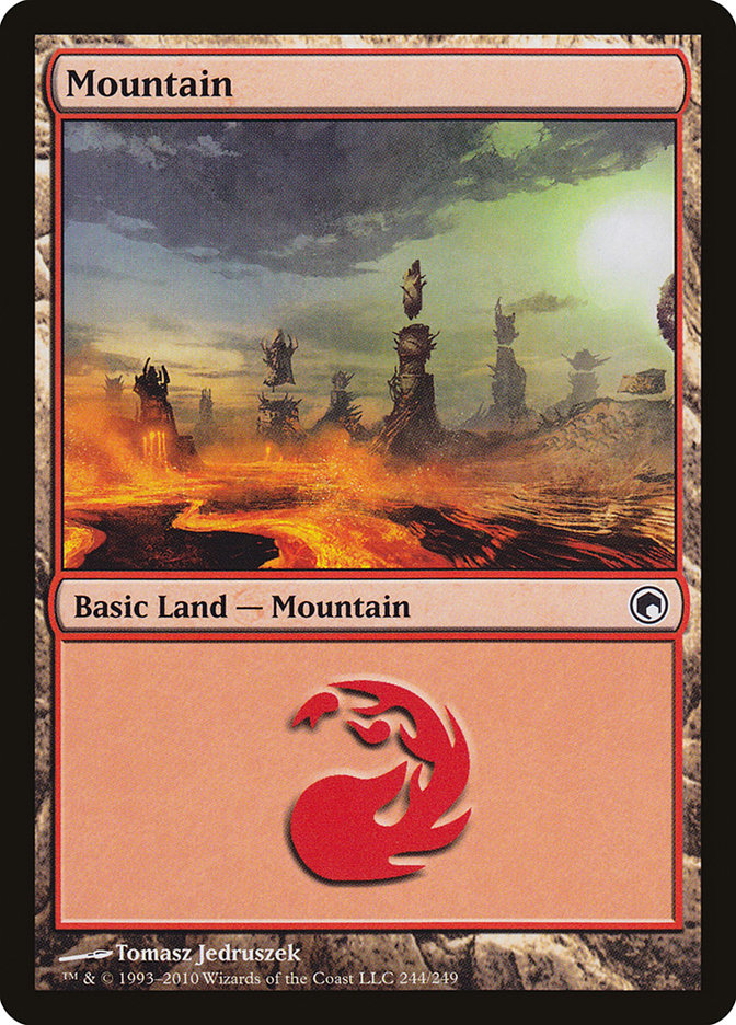 Mountain (244) [Scars of Mirrodin] | The CG Realm