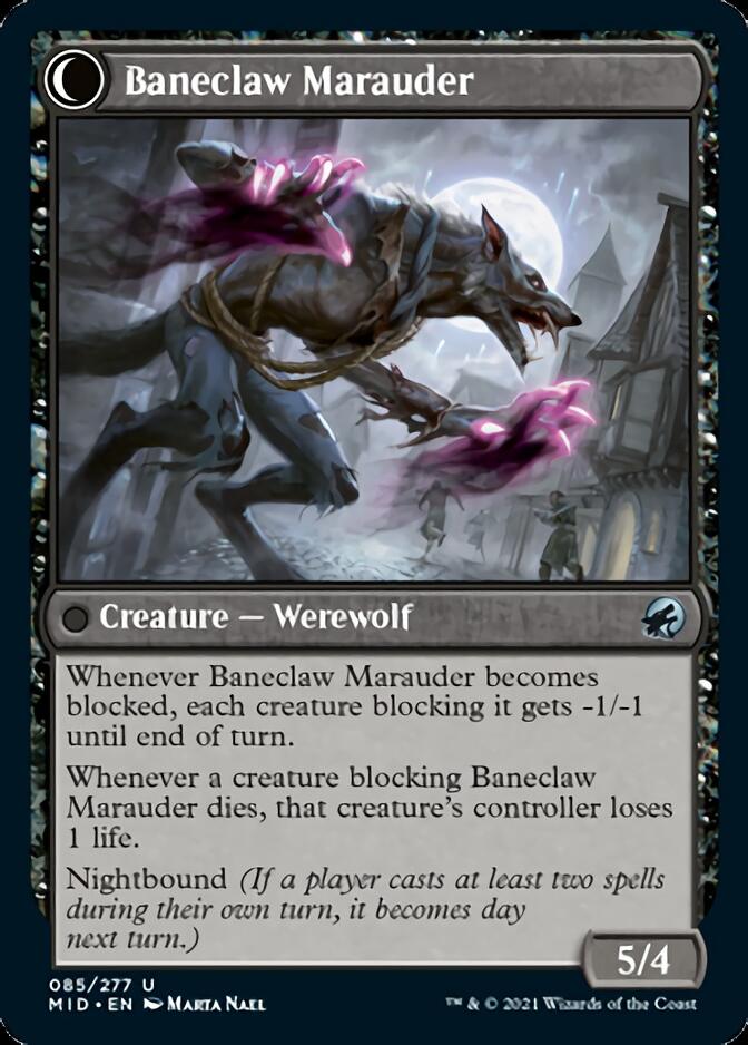 Baneblade Scoundrel (MID-085) - Innistrad: Midnight Hunt: (Double Faced Transform)