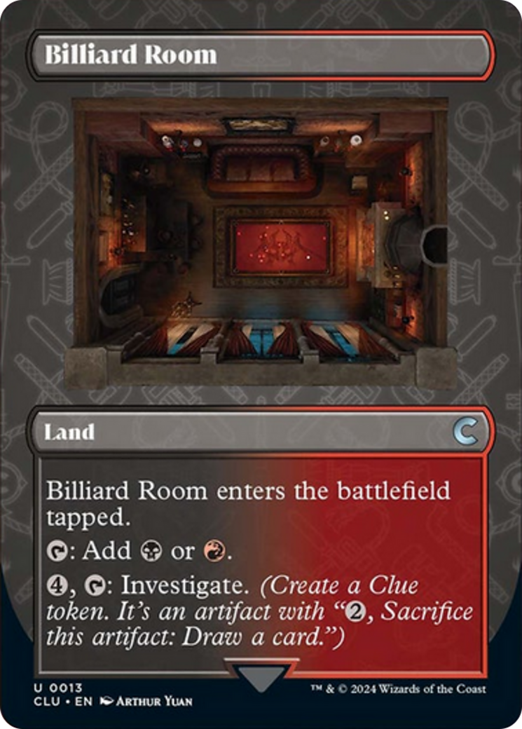 Billiard Room (Borderless) [Ravnica: Clue Edition] | The CG Realm