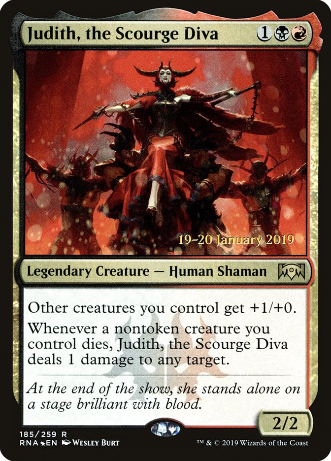 Judith, the Scourge Diva [Ravnica Allegiance Prerelease Promos] | The CG Realm