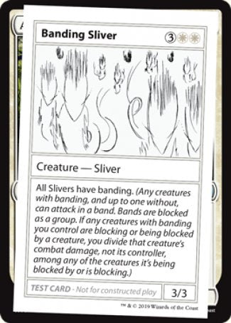 Banding Sliver (2021 Edition) [Mystery Booster Playtest Cards] | The CG Realm