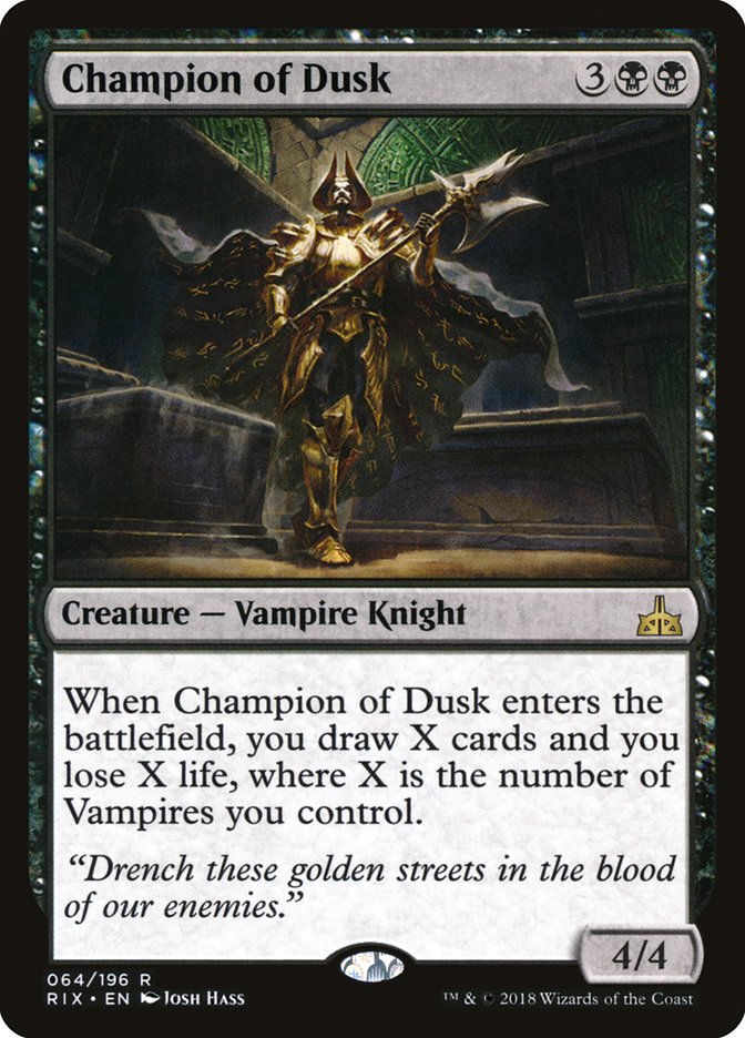 Champion of Dusk [Rivals of Ixalan] | The CG Realm