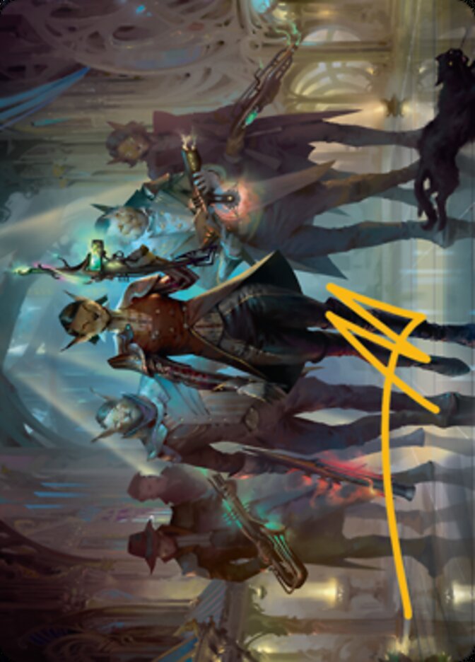 Family's Favor Art Card (Gold-Stamped Signature) [Streets of New Capenna Art Series] | The CG Realm