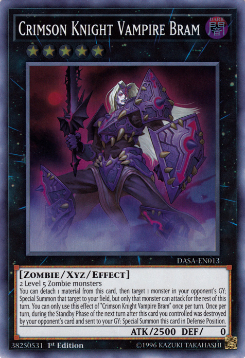 Crimson Knight Vampire Bram [DASA-EN013] Super Rare | The CG Realm