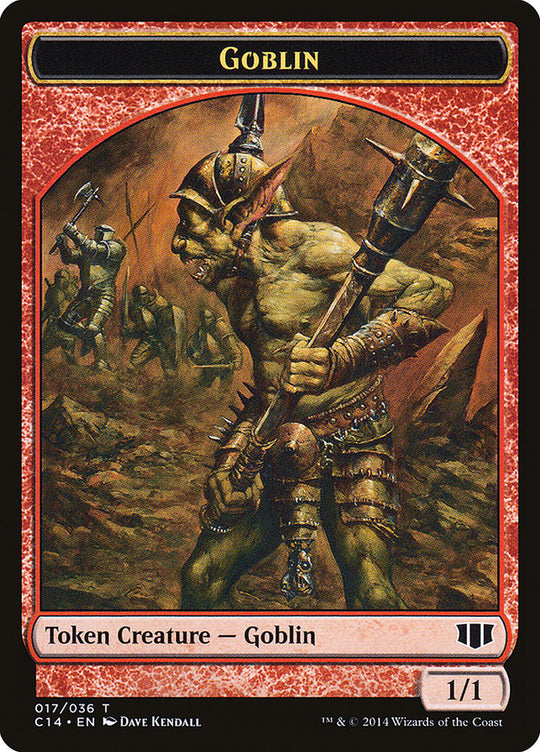 Goblin // Goat Double-sided Token (C14-17 // 3) - Commander 2014 Tokens