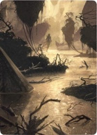 Murkwater Pathway Art Card [Zendikar Rising Art Series] | The CG Realm