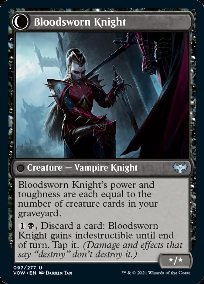 Bloodsworn Squire // Bloodsworn Knight [Innistrad: Crimson Vow] | The CG Realm