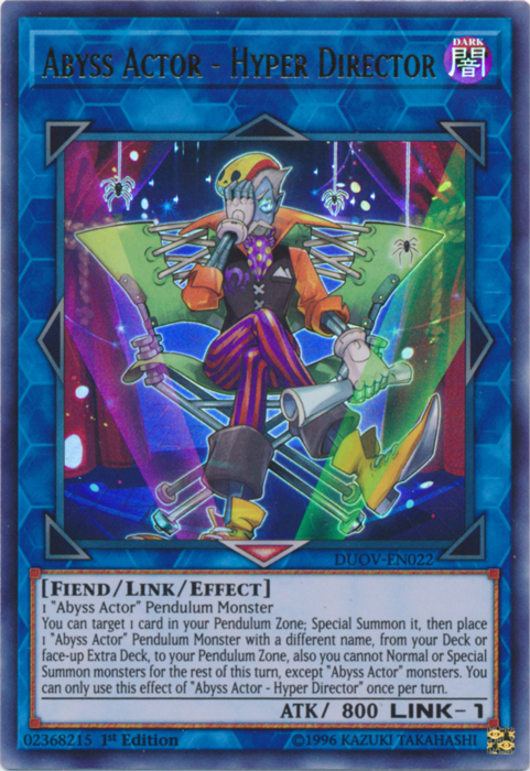 Abyss Actor - Hyper Director [DUOV-EN022] Ultra Rare | The CG Realm
