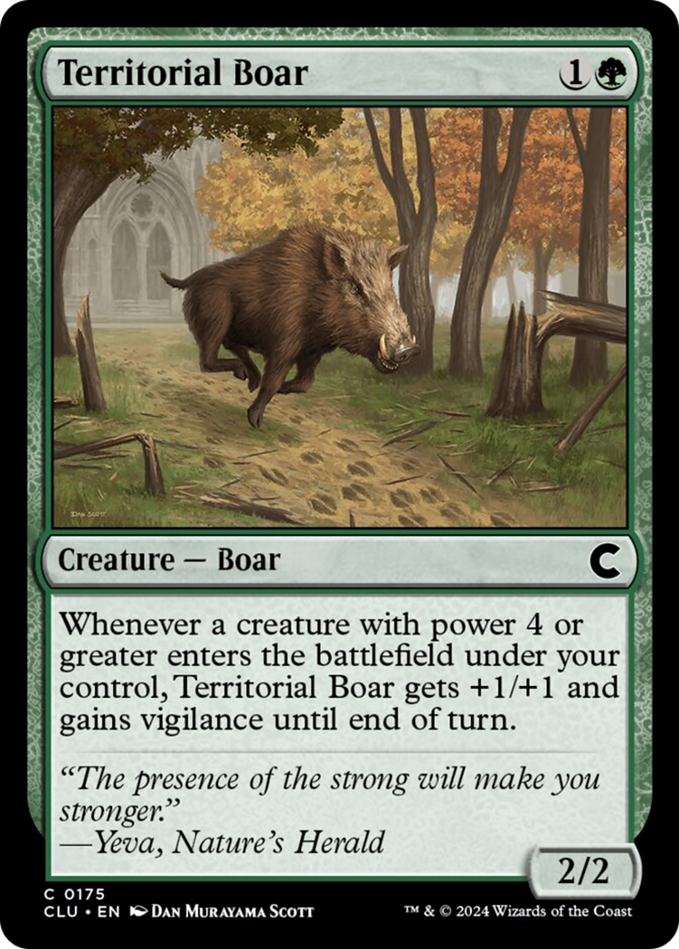 Territorial Boar [Ravnica: Clue Edition] | The CG Realm