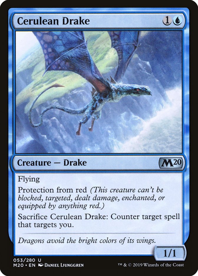 Cerulean Drake [Core Set 2020] | The CG Realm