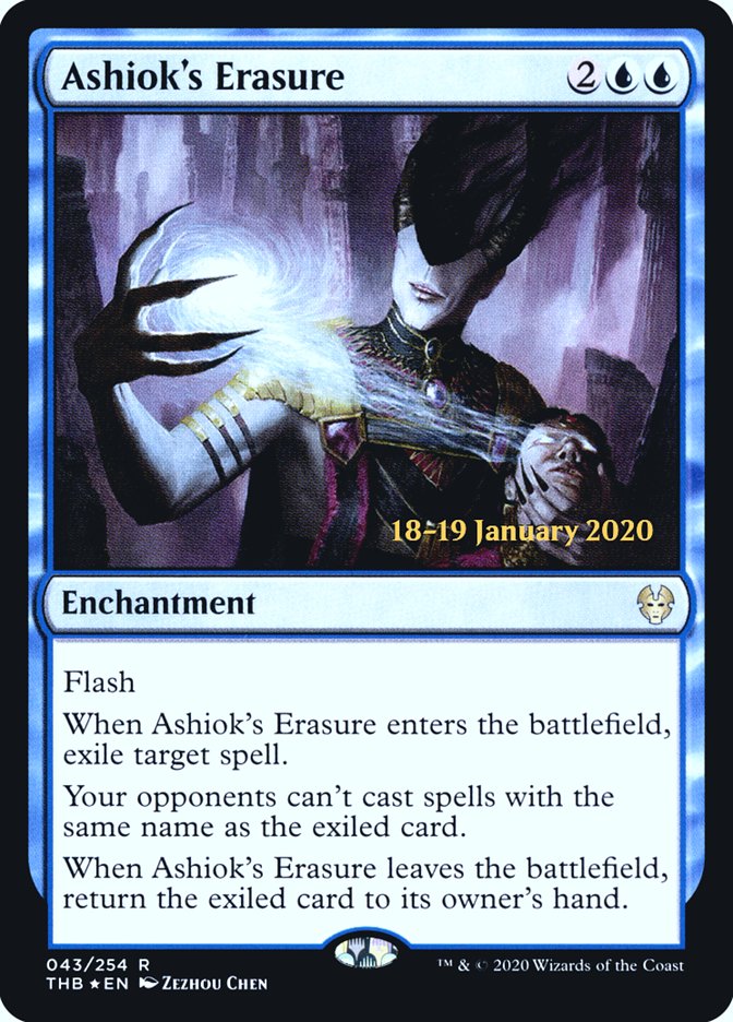 Ashiok's Erasure [Theros Beyond Death Prerelease Promos] | The CG Realm