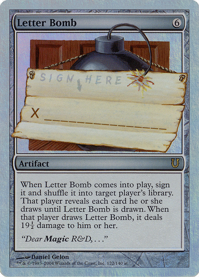 Letter Bomb (Alternate Foil) [Unhinged] | The CG Realm