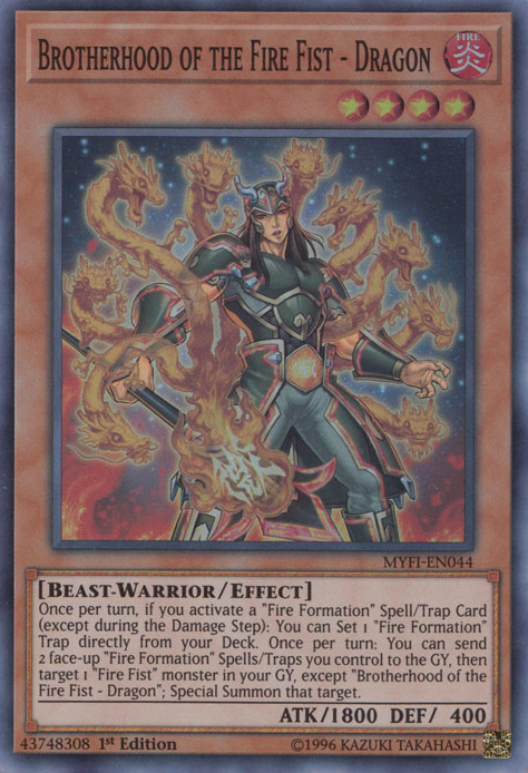 Brotherhood of the Fire Fist - Dragon [MYFI-EN044] Super Rare | The CG Realm