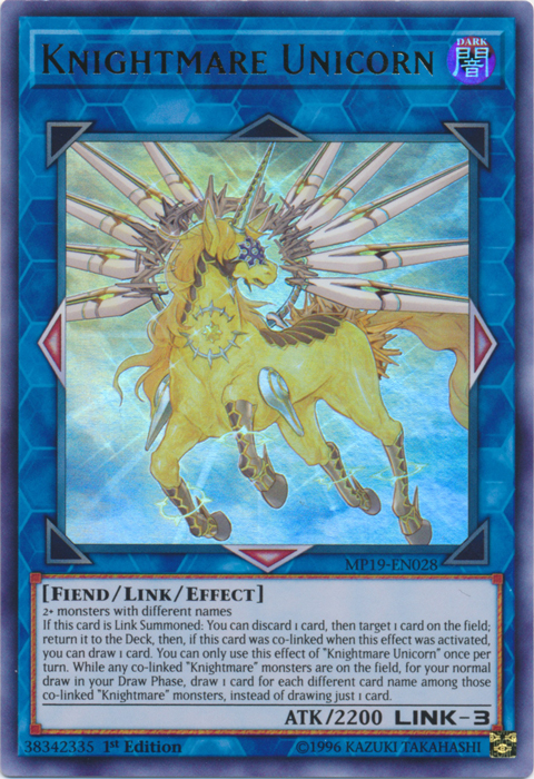 Knightmare Unicorn [MP19-EN028] Ultra Rare | The CG Realm