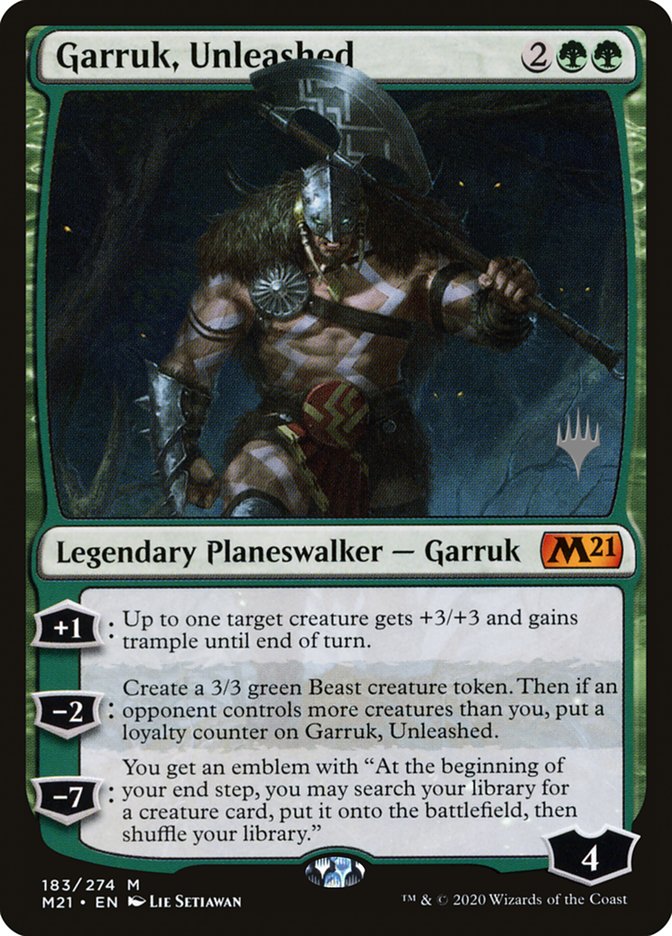 Garruk, Unleashed (Promo Pack) [Core Set 2021 Promos] | The CG Realm