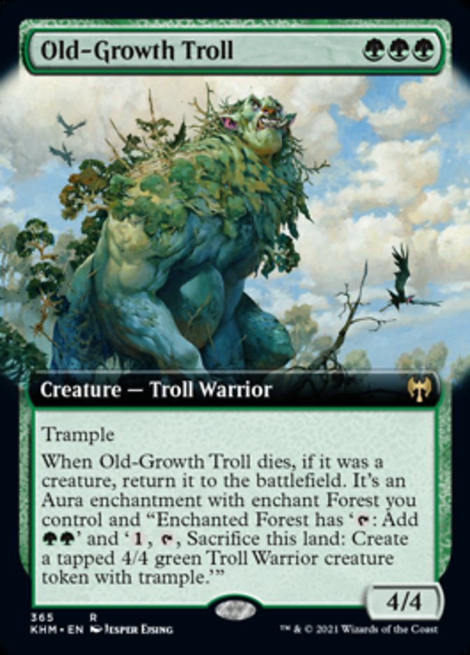 Old-Growth Troll (Extended Art) [Kaldheim] | The CG Realm