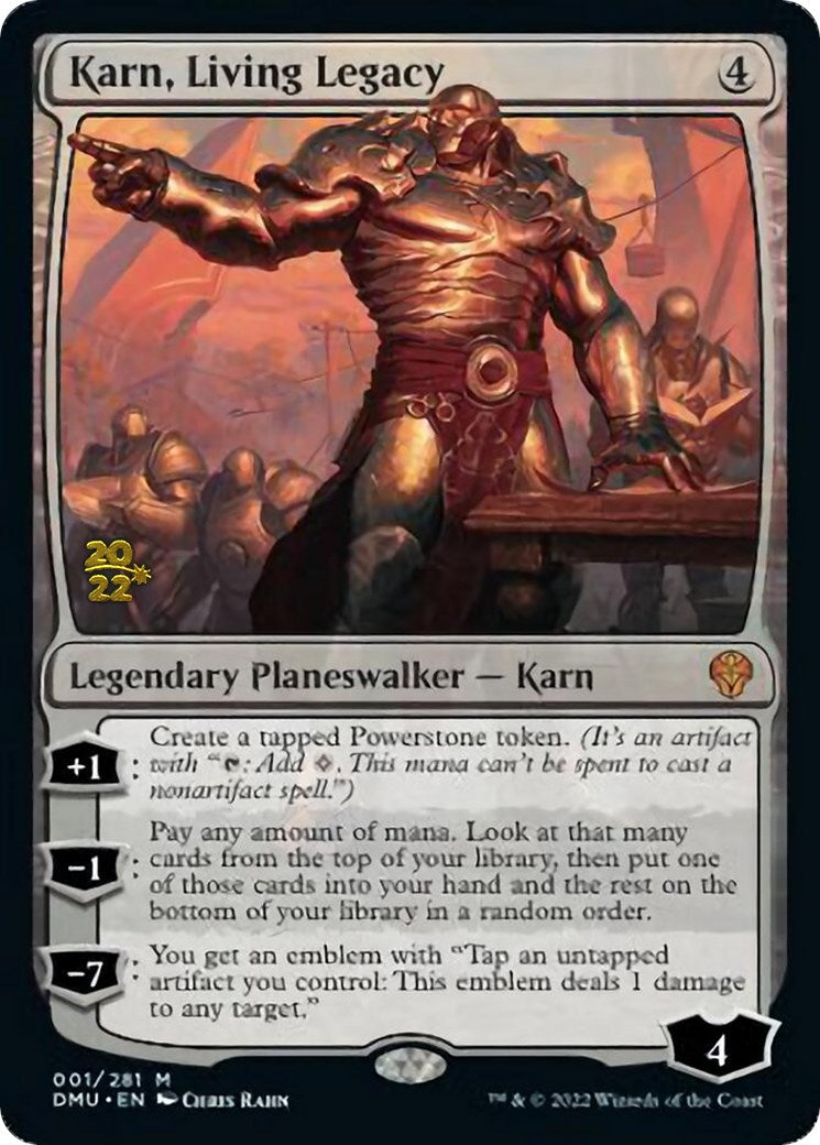 Karn, Living Legacy [Dominaria United Prerelease Promos] | The CG Realm