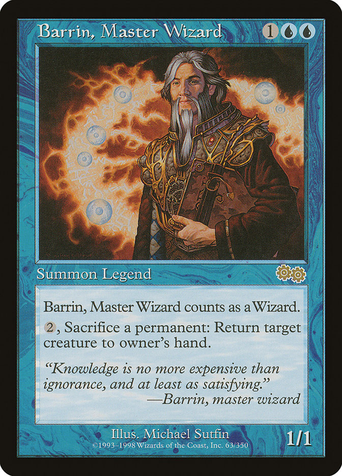 Barrin, Master Wizard [Urza's Saga] | The CG Realm