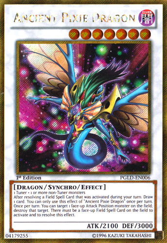 Ancient Pixie Dragon [PGLD-EN006] Gold Secret Rare | The CG Realm