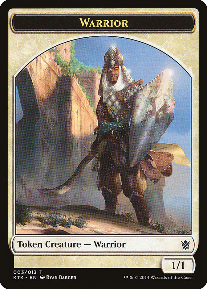 Warrior Token (003/013) [Khans of Tarkir Tokens] | The CG Realm