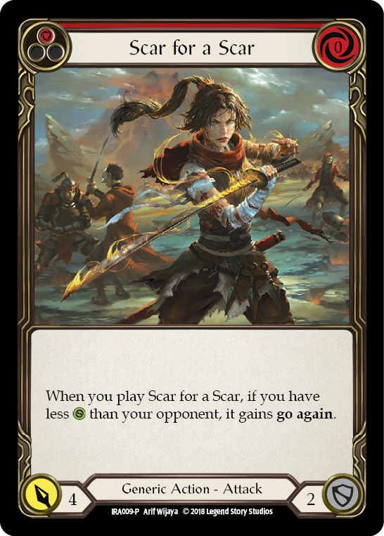 Scar for a Scar [IRA009-P] (Ira Welcome Deck)  1st Edition Normal | The CG Realm