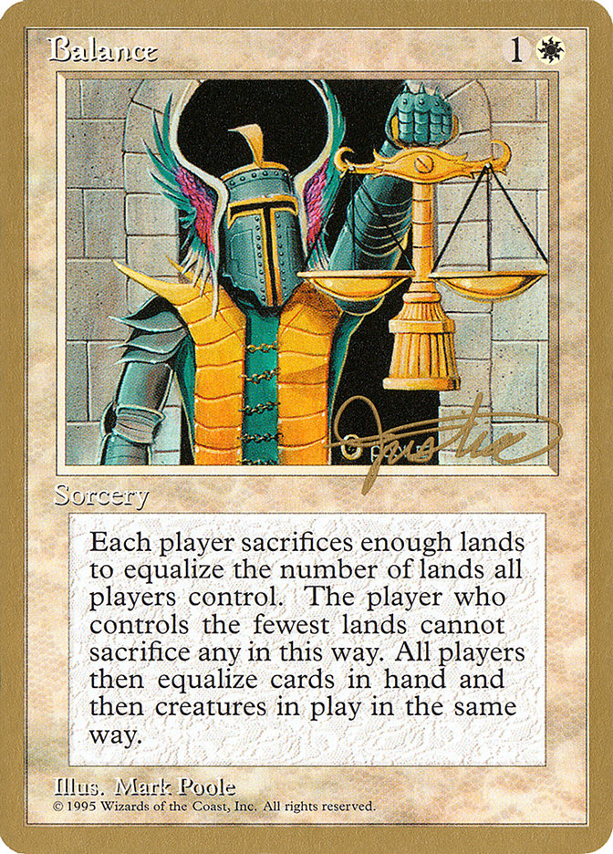 Balance (Mark Justice) [Pro Tour Collector Set] | The CG Realm