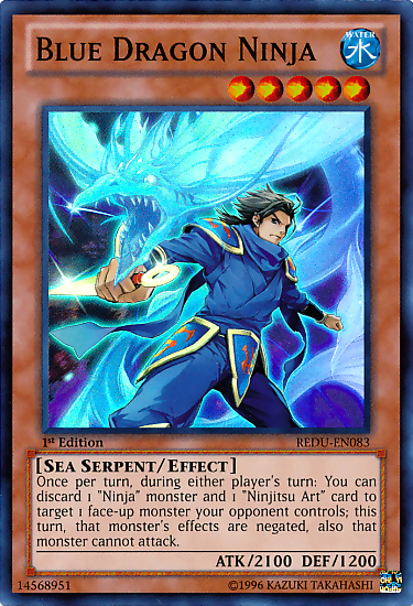 Blue Dragon Ninja [REDU-EN083] Super Rare | The CG Realm