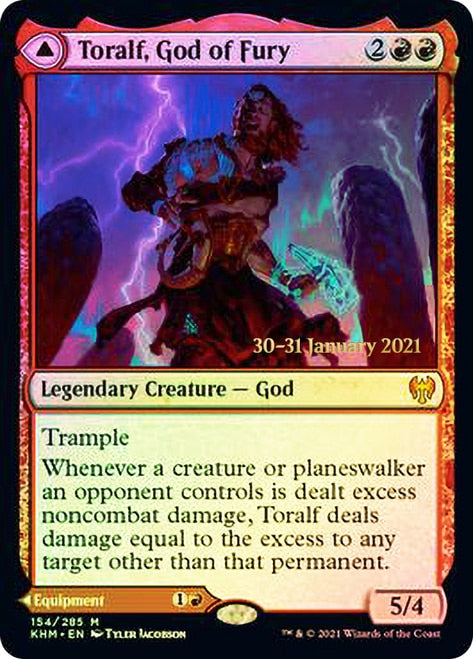 Toralf, God of Fury (PRE-154) - Kaldheim Promos Foil