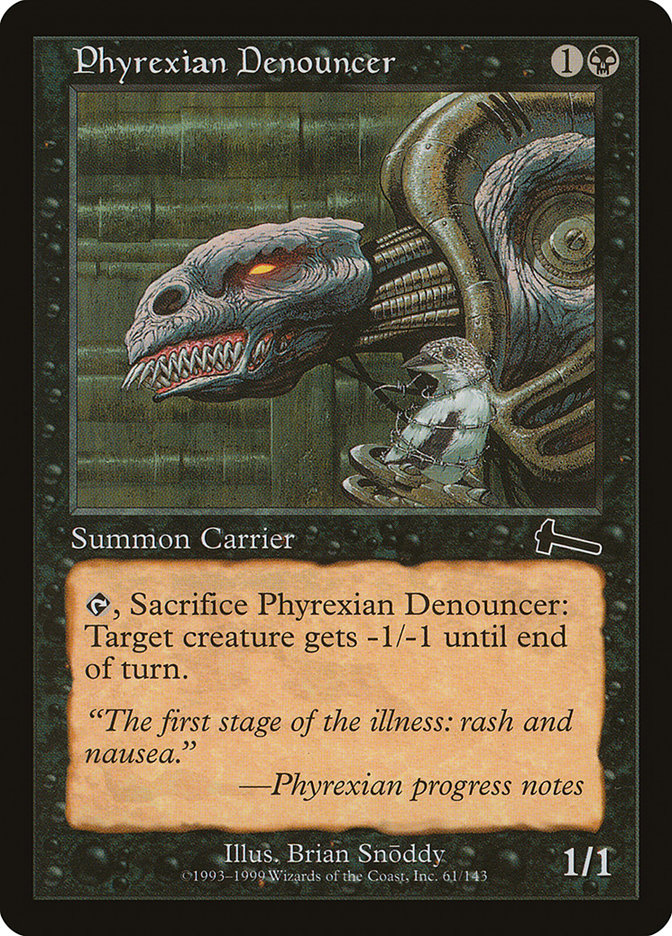 Phyrexian Denouncer [Urza's Legacy] | The CG Realm