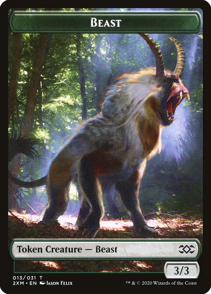 Ape // Beast Double-Sided Token [Double Masters Tokens] | The CG Realm