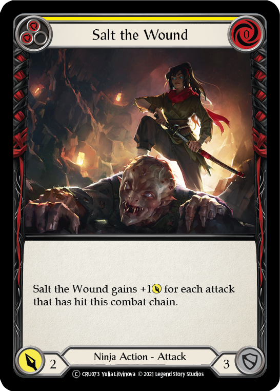 Salt the Wound [U-CRU073] (Crucible of War Unlimited)  Unlimited Rainbow Foil | The CG Realm