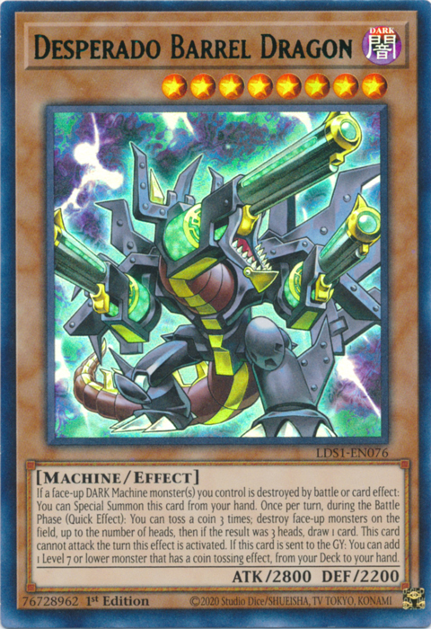 Desperado Barrel Dragon (Green) [LDS1-EN076] Ultra Rare | The CG Realm