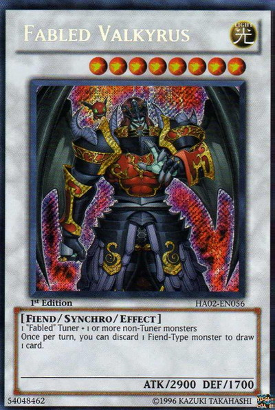 Fabled Valkyrus [HA02-EN056] Secret Rare | The CG Realm