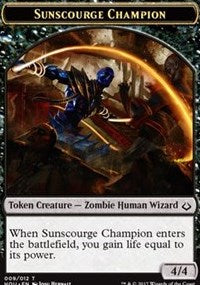 Sunscourge Champion // Cat Double-Sided Token [Hour of Devastation Tokens] | The CG Realm