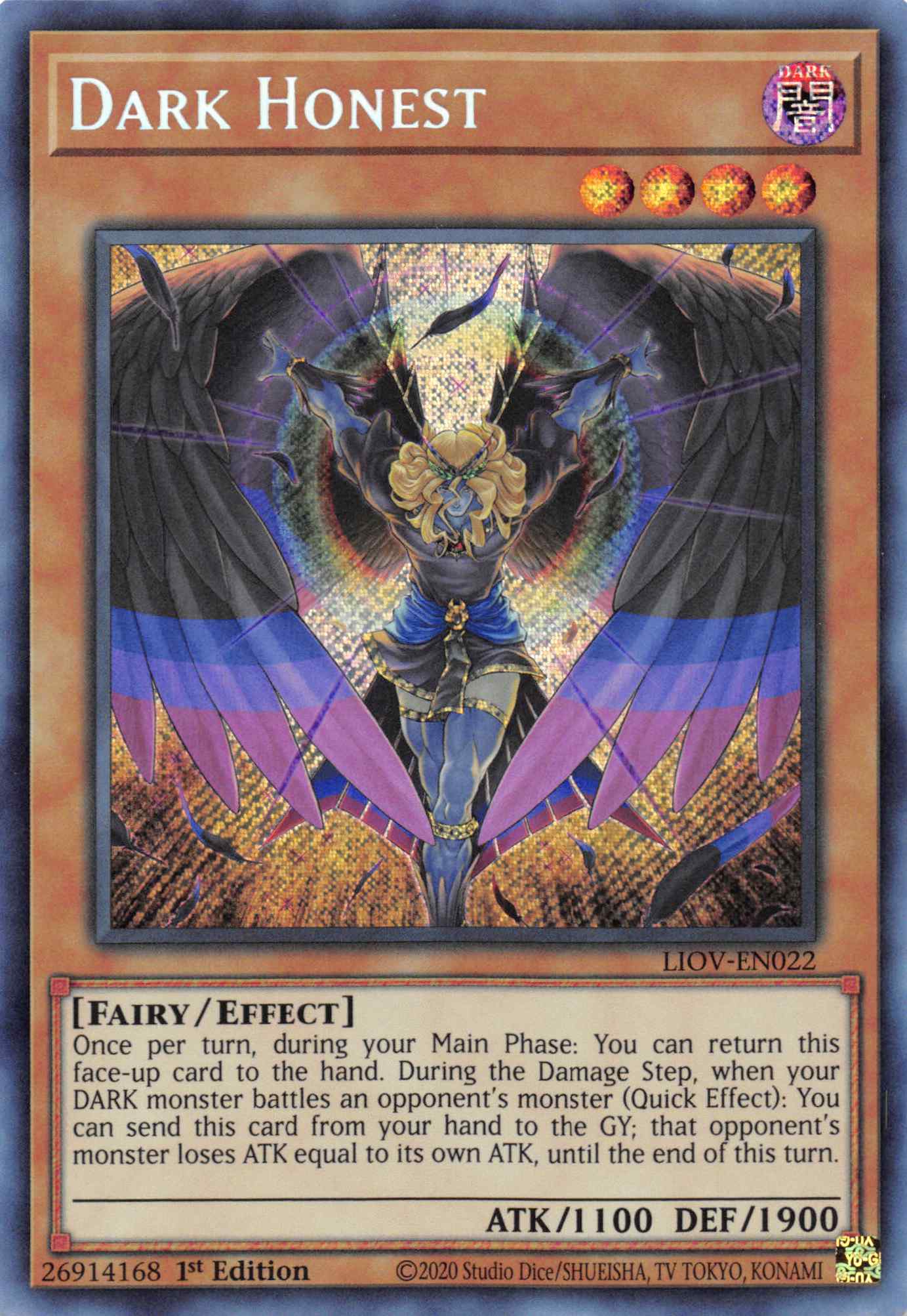 Dark Honest [LIOV-EN022] Secret Rare | The CG Realm