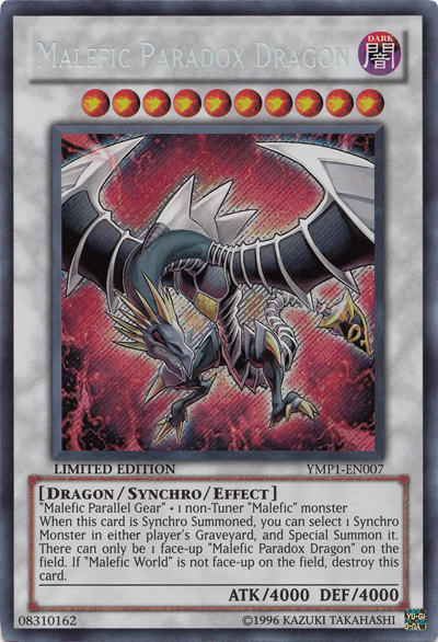 Malefic Paradox Dragon [YMP1-EN007] Secret Rare | The CG Realm