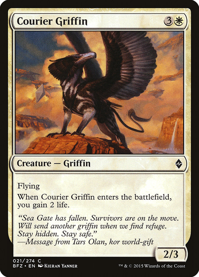 Courier Griffin [Battle for Zendikar] | The CG Realm