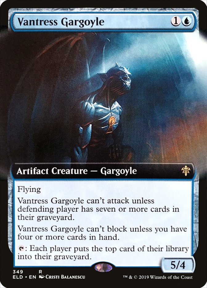Vantress Gargoyle (Extended Art) [Throne of Eldraine] | The CG Realm