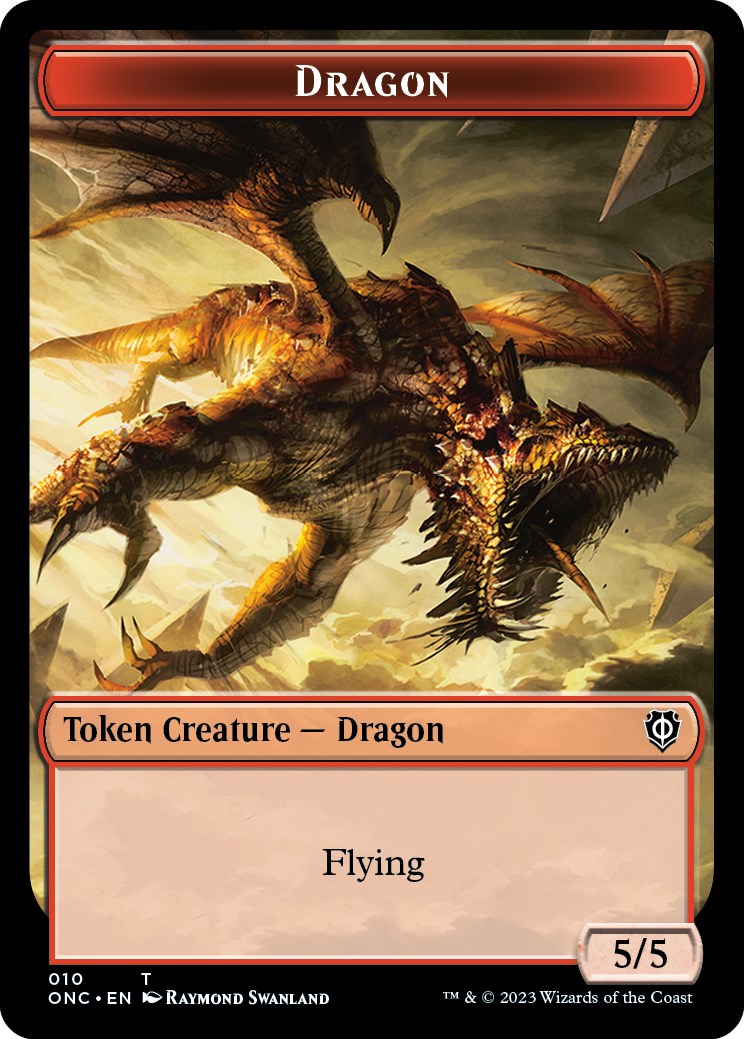 Kobolds of Kher Keep // Dragon Double-Sided Token [Phyrexia: All Will Be One Commander Tokens] | The CG Realm