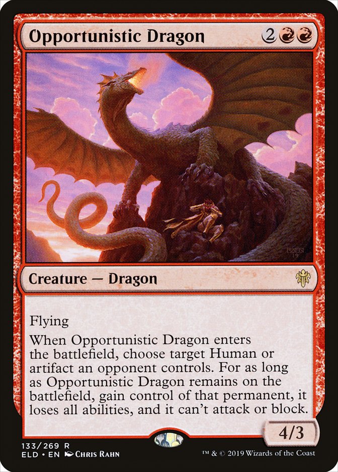 Opportunistic Dragon [Throne of Eldraine] | The CG Realm