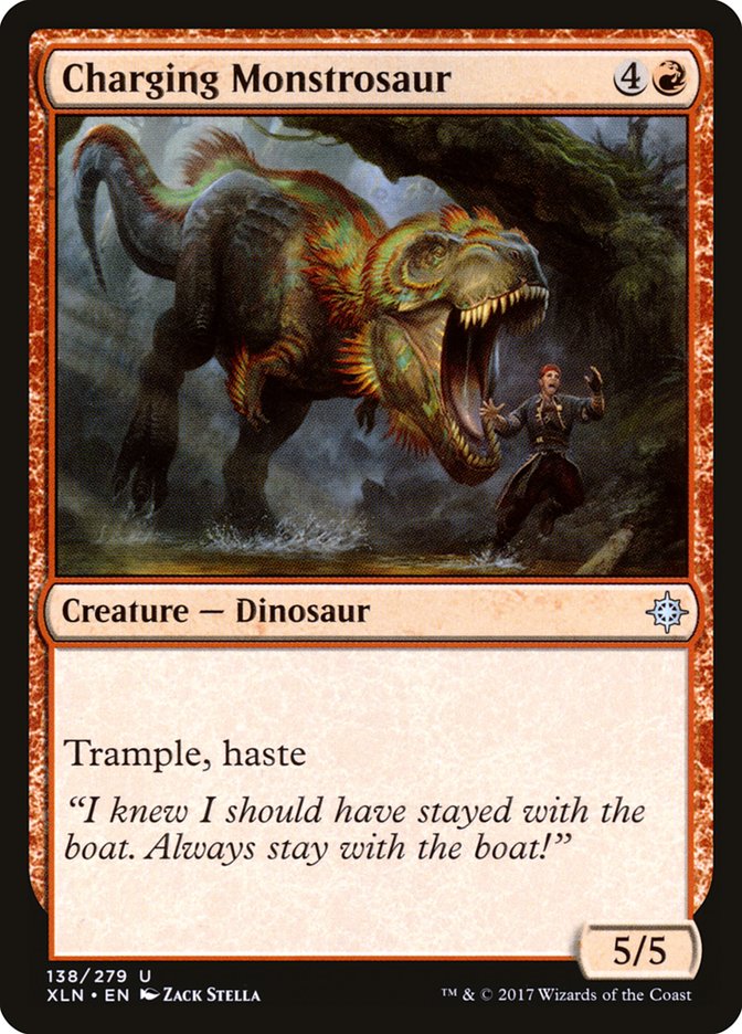 Charging Monstrosaur [Ixalan] | The CG Realm