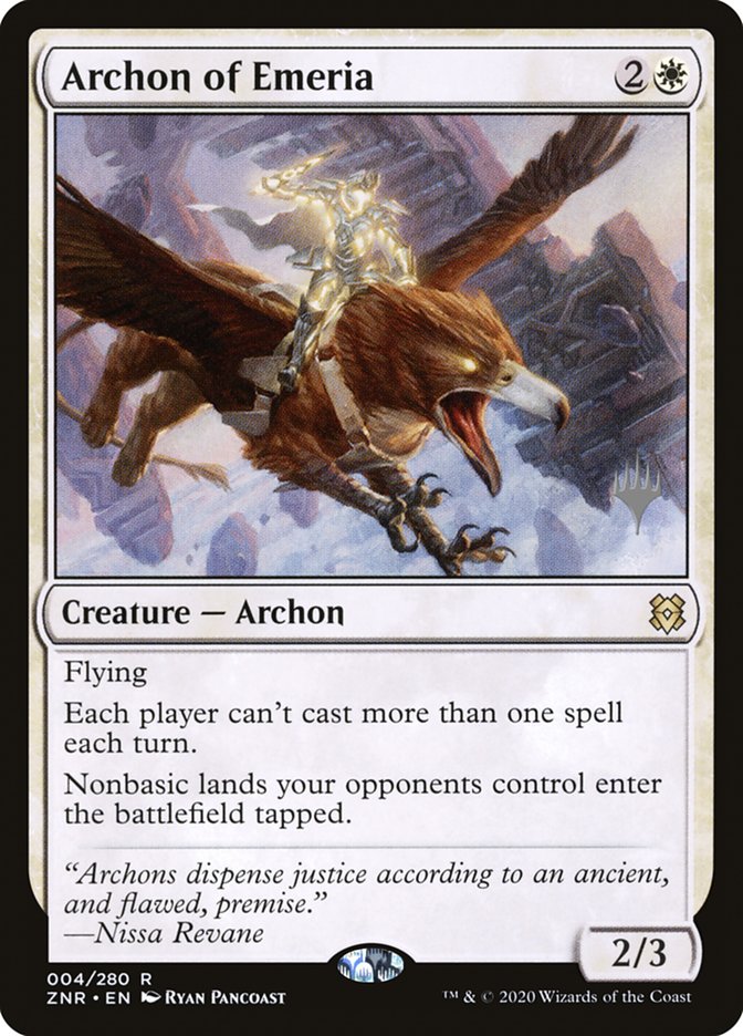 Archon of Emeria (Promo Pack) [Zendikar Rising Promos] | The CG Realm