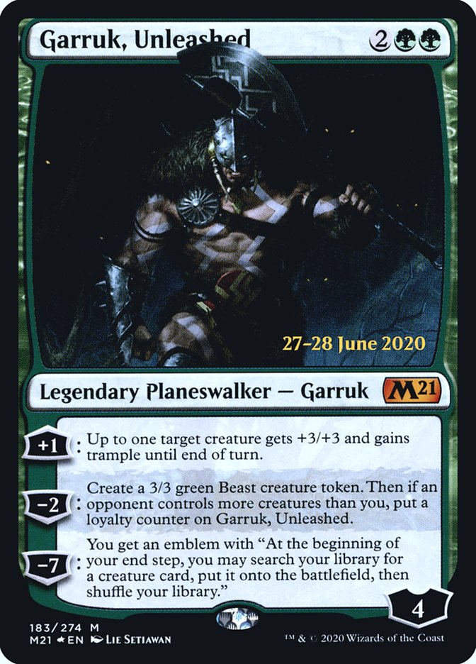 Garruk, Unleashed [Core Set 2021 Prerelease Promos] | The CG Realm