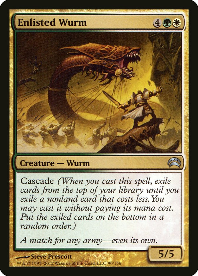 Enlisted Wurm [Planechase 2012] | The CG Realm