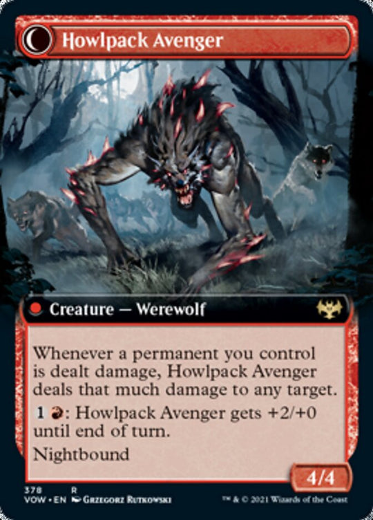Ill-Tempered Loner (Extended Art) (VOW-378) - Innistrad: Crimson Vow: (Extended Art, Double Faced Transform)